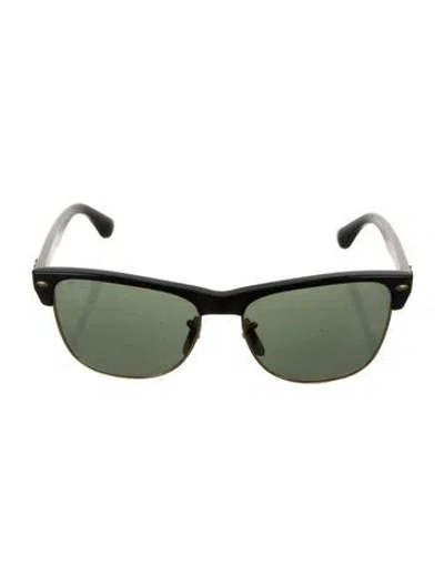 Pre-owned Ray Ban Clubmaster Wayfarer Sunglasses In Black