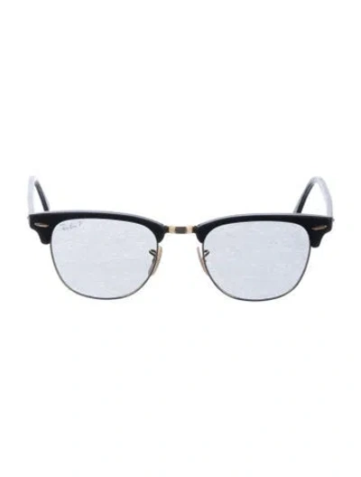 Pre-owned Ray Ban Clubmaster Wayfarer Sunglasses In Black