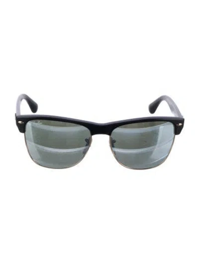 Pre-owned Ray Ban Clubmaster Wayfarer Sunglasses In Black