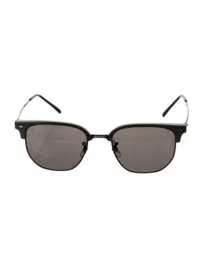 Pre-owned Ray Ban Clubmaster Wayfarer Sunglasses In Black
