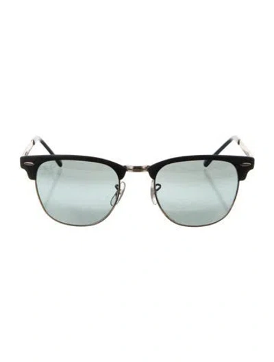 Pre-owned Ray Ban Clubmaster Wayfarer Sunglasses In Blue