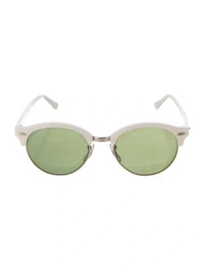 Pre-owned Ray Ban Clubround Flash Lenses Round Sunglasses In Multi