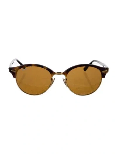 Pre-owned Ray Ban Clubround Wayfarer Sunglasses In Neutral