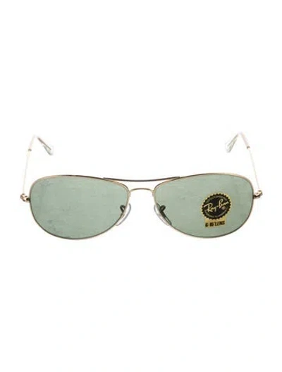 Pre-owned Ray Ban Cockpit Aviator Sunglasses