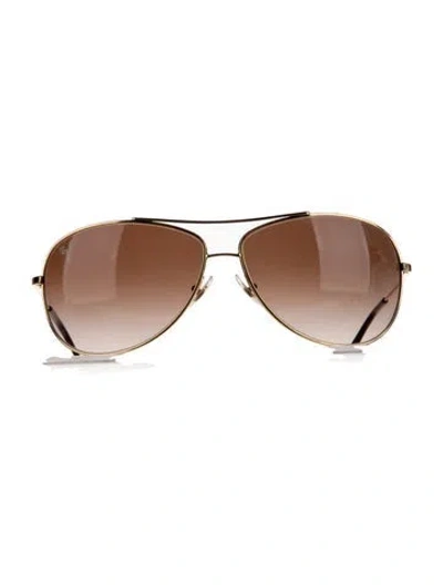 Pre-owned Ray Ban Cockpit Aviator Sunglasses In Grey/metallic