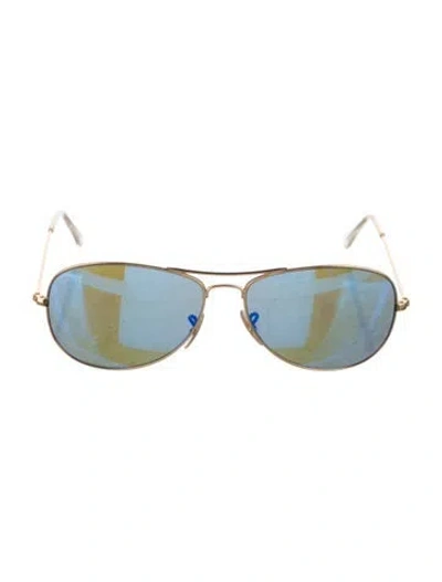 Pre-owned Ray Ban Cockpit Aviator Sunglasses In Transparent