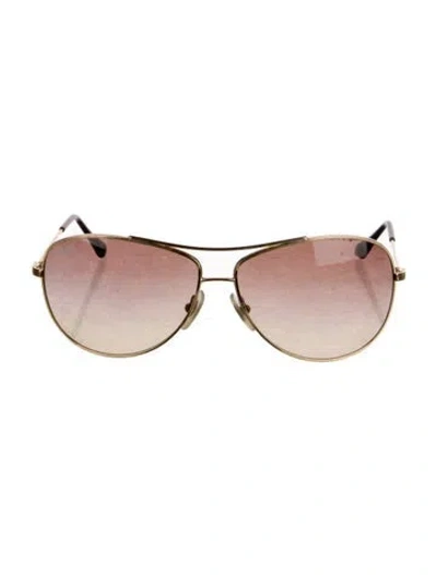 Pre-owned Ray Ban Cockpit Gradient Aviator Sunglasses In Brown