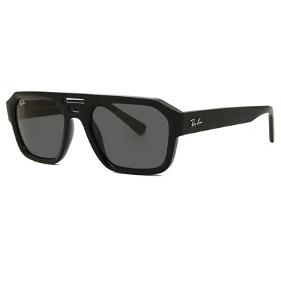 Ray Ban Corrigan Bio Based Dark Grey Navigator Unisex Sunglasses Rb4397 667787 54 In Black