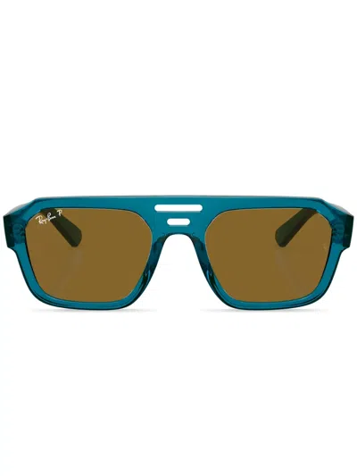 RAY BAN CORRIGAN BIO-BASED SQUARE-FRAME SUNGLASSES
