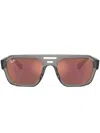 Ray Ban Ray-ban Womens Grey Rb4397 Corrigan Rectangle-frame Acetate Sunglasses In Grau