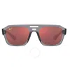 RAY BAN RAY BAN CORRIGAN DARK VIOLET RED IRREGULAR UNISEX SUNGLASSES RB4397 6684D0 54