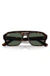 Ray Ban Corrigan Irregular 54mm Rectangular Sunglasses In Havana