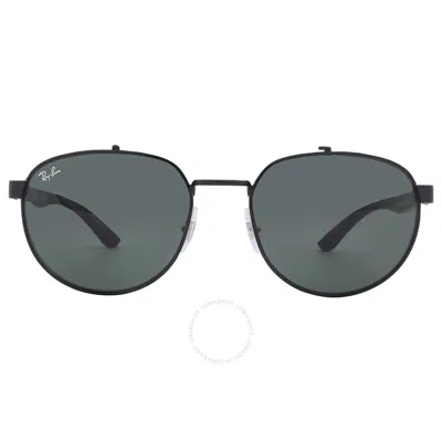 Ray Ban Dark Green Pilot Unisex Sunglasses Rb3736 002/71 56 In Black