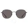 Ray Ban Dark Grey Phantos Unisex Sunglasses Rb3809 002/b1 53 In Black / Dark / Grey