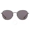 Ray Ban Dark Grey Phantos Unisex Sunglasses Rb3809 002/b1 55 In Black / Dark / Grey