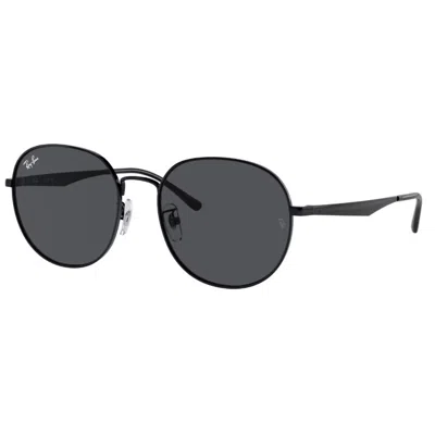 RAY BAN RAY BAN DARK GREY ROUND UNISEX SUNGLASSES RB3727D 002/87 57
