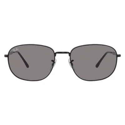 Ray Ban Dark Grey Square Unisex Sunglasses Rb3754 002/b1 60 In Pattern