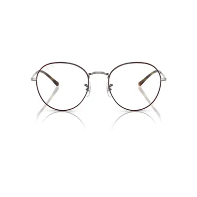Ray Ban David Optics Eyeglasses Gunmetal Frame Clear Lenses Polarized 51-20