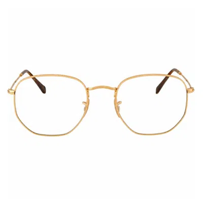 Ray Ban Demo Geometric Unisex Eyeglasses Rx3548n 001 54 In Gold