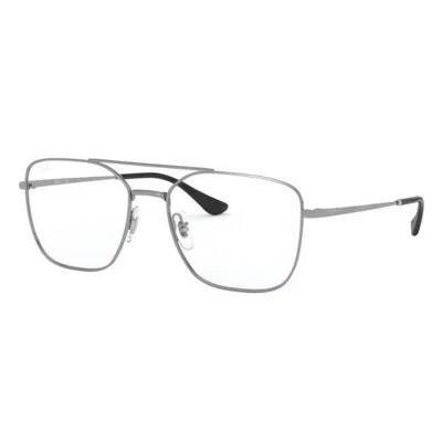 Ray Ban Demo Irregular Unisex Eyeglasses Rx6450 2502 56 In Red