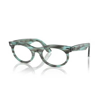 Ray Ban Demo Navigator Unisex Eyeglasses Rx2242v 8362 50 In Animal Print