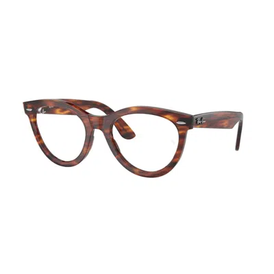 Ray Ban Demo Oval Unisex Eyeglasses Rx2241v 2144 51 In Brown