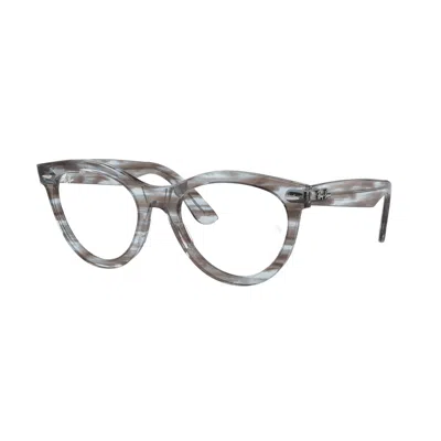 Ray Ban Demo Oval Unisex Eyeglasses Rx2241v 8361 51 In Gray