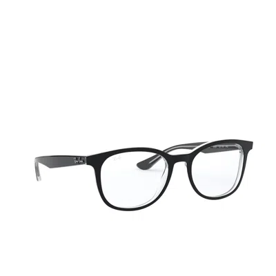 Ray Ban Demo Oval Unisex Eyeglasses Rx5356 2034 52 In Black