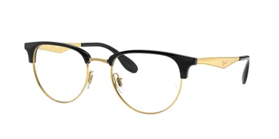 Ray Ban Demo Oval Unisex Eyeglasses Rx6396 5784 51 In Black