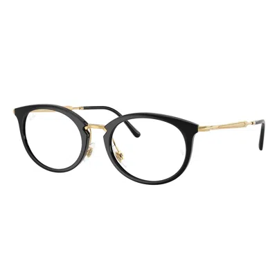 Ray Ban Demo Oval Unisex Eyeglasses Rx7255 2000 51 In Multi