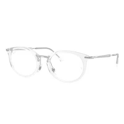 Ray Ban Demo Oval Unisex Eyeglasses Rx7255 2001 51 In Multi