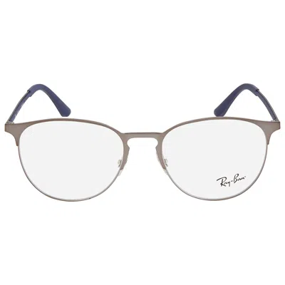 Ray Ban Demo Phantos Unisex Eyeglasses Rx6375 3135 53 In Metallic