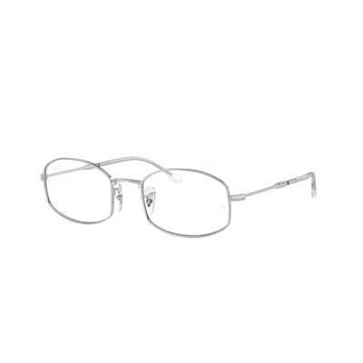 Ray Ban Demo Pillow Unisex Eyeglasses Rx6510 2968 50 In Silver
