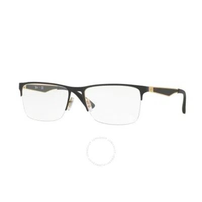 Ray Ban Demo Pilot Men's Eyeglasses Rx6335 2890 56 In Transparent
