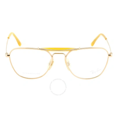 Ray Ban Demo Pilot Titanium Ladies Eyeglasses Rx8064v 1220 53 In Gold