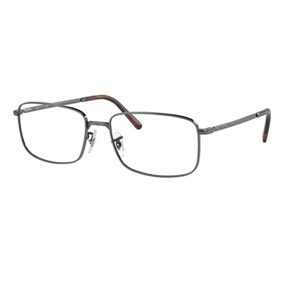 Ray Ban Demo Rectangular Unisex Eyeglasses Rx3717v 2502 57 In Purple