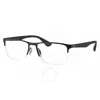 Ray Ban Demo Rectangular Unisex Eyeglasses Rx6335 2503 54