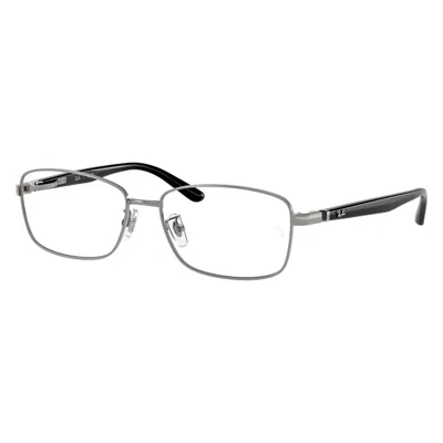 Ray Ban Demo Rectangular Unisex Eyeglasses Rx6527d 2502 56 In Black