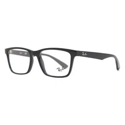 Ray Ban Demo Rectangular Unisex Eyeglasses Rx7056 2000 55 In Pink