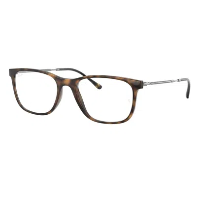 Ray Ban Demo Rectangular Unisex Eyeglasses Rx7244 2012 53 In Pink