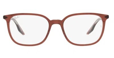 Ray Ban Demo Square Unisex Eyeglasses 0rx5406 8171 54 In Red
