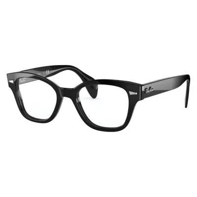 Ray Ban Demo Square Unisex Eyeglasses Rx0880 2000 52 In Black