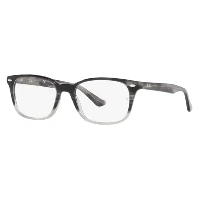 Ray Ban Demo Square Unisex Eyeglasses Rx5375 8106 53 In Black