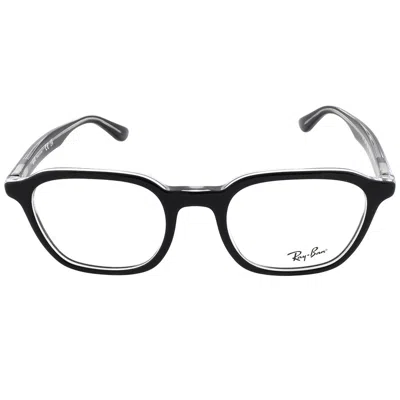 Ray Ban Demo Square Unisex Eyeglasses Rx5390 2034 52 In Black