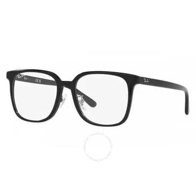 Ray Ban Demo Square Unisex Eyeglasses Rx5419d 2000 54 In Black