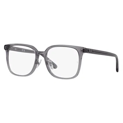 Ray Ban Demo Square Unisex Eyeglasses Rx5419d 8268 54 In Silver