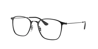 Ray Ban Demo Square Unisex Eyeglasses Rx6466 2904 51 In Black