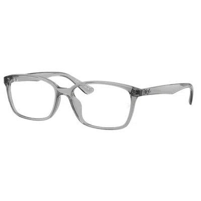 Ray Ban Demo Square Unisex Eyeglasses Rx7094d 8012 55 In Gray