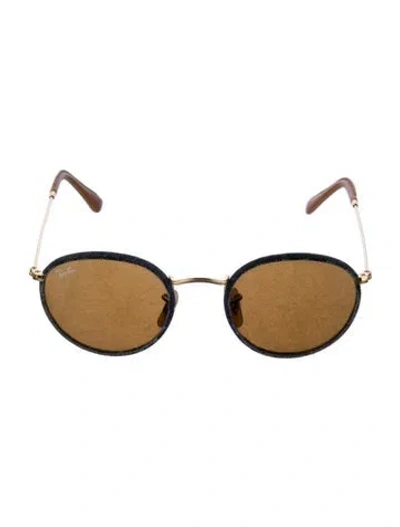 Pre-owned Ray Ban Denim Round Sunglasses In Multi