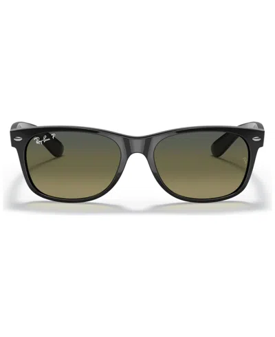 Ray Ban Disney Unisex Polarized Sunglasses, Rb2132 New Wayfarer In Black